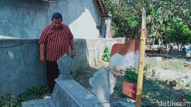 Makam pahlawan pejuang kemerdekaan 45 di Desa Ngawen, Kecamatan Ngawen, Klaten, Sabtu (12/8/2023).