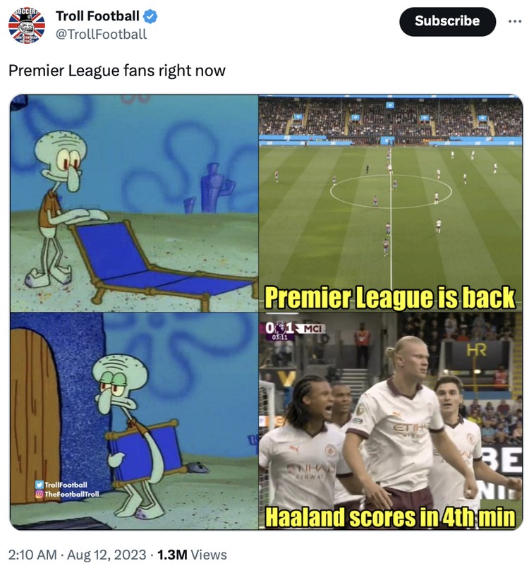 Meme Erling Haaland