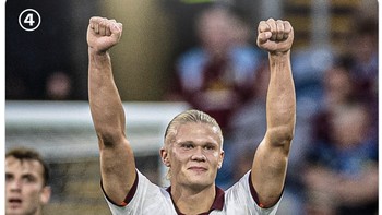 Sekitar setengah jam kemudian, Haaland menciptakan gol keduanya sekaligus menggandakan keunggulan Citizen di babak pertama. Foto: Twitter