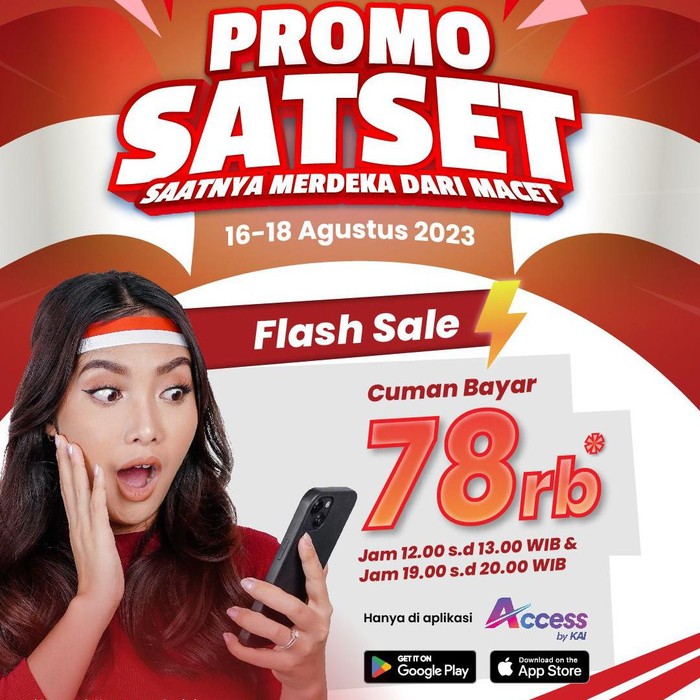 Ada kabar gembira bagi detikers yang akan melakukan perjalan dengan Kereta Api (KA) di momen HUT RI. Untuk rute tertentu, tiket KA Eksekutif dijual Rp 78.000.