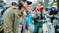 Mereka kompak mengendarai Vespa masing-masing. Foto: BNI Media Clash 3.0