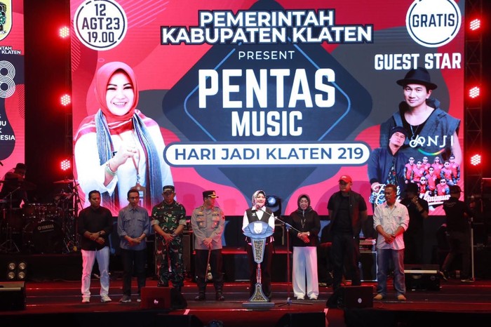 Anji hingga Budi Cilok Meriahkan Konser Musik HUT Ke-219 Kabupaten Klaten