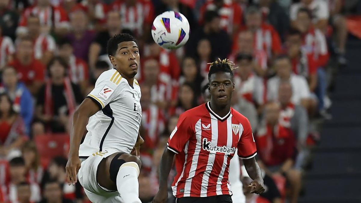 Real Madrid  menang 2-0 atas Athletic Bilbao di pekan perdana LaLiga 2023/2024 (Foto: AP/Alvaro Barrientos)
