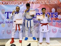 Top! Personel Brimob Polda Riau Raih Medali Emas di Ajang Internasional Karate
