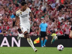 3. Jude Bellingham. Dari Borussia Dortmund ke Real Madrid dengan transfer 88 juta paun (Rp 1,71 triliun) plus potensi tambahan 25,6 juta paun (Rp 499 miliar). Foto: AFP/CESAR MANSO