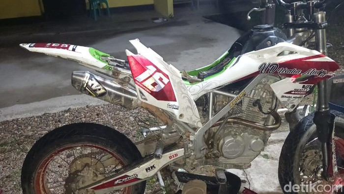 Kondisi sepeda motor korban.