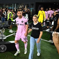 Harper Beckham ikut ambil bagian di pertandingan Inter Miami dan Charlotte di Fort Lauderdale, Miami, AS, baru-baru ini. (Foto: Dok. MLS)