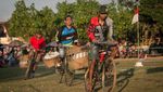 Seru Banget, Potret Balap Sepeda Onthel dengan Bronjong di Sukoharjo