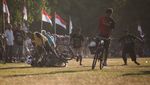 Seru Banget, Potret Balap Sepeda Onthel dengan Bronjong di Sukoharjo