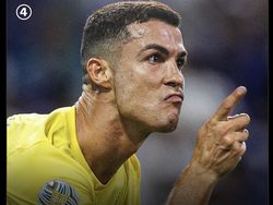 Meme Ronaldo Sumringah Bawa Al Nassr Juara Liga Champions Arab