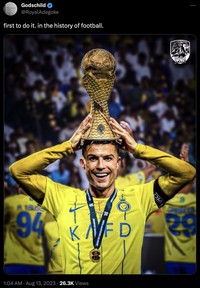 Meme Al Nassr Cristiano Ronaldo juara