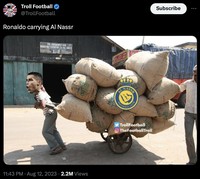 Meme Al Nassr Cristiano Ronaldo juara