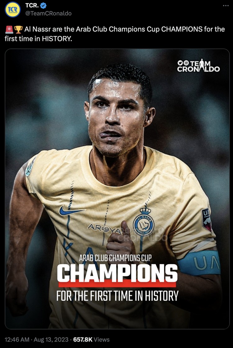 Meme Al Nassr Cristiano Ronaldo juara