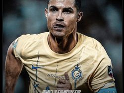 Meme Ronaldo Sumringah Bawa Al Nassr Juara Liga Champions Arab