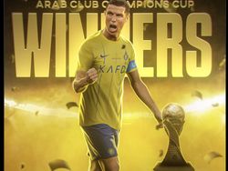 Meme Ronaldo Sumringah Bawa Al Nassr Juara Liga Champions Arab