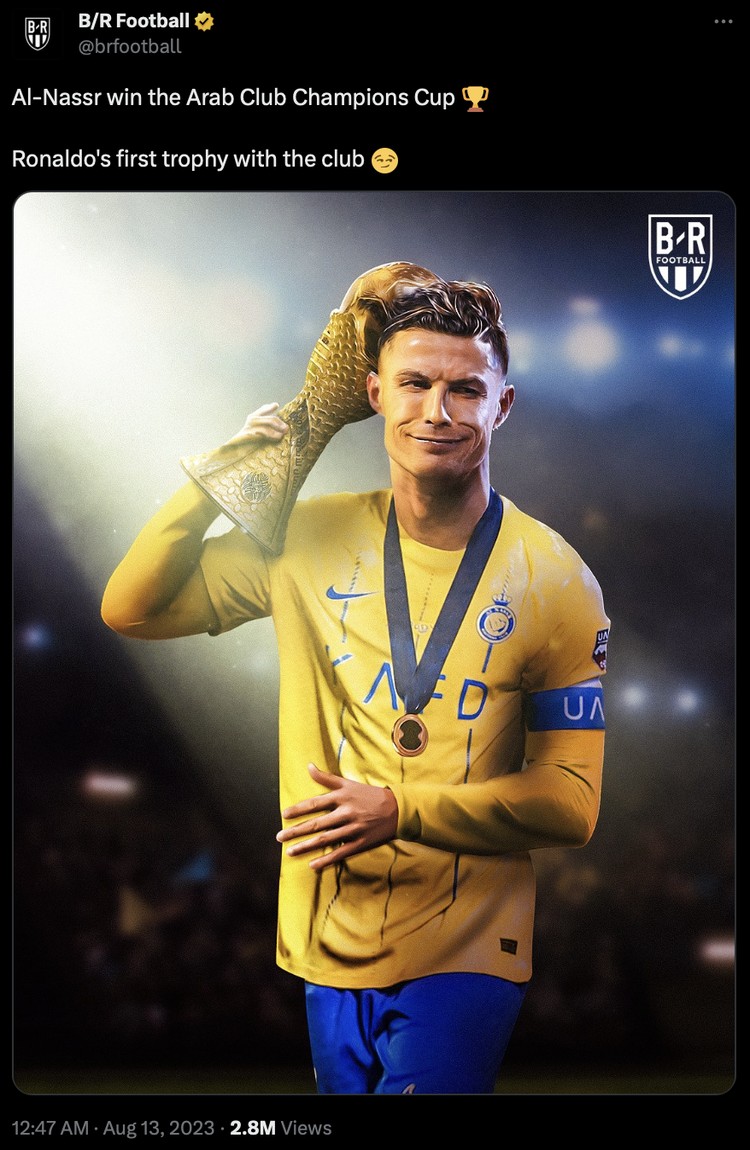 Meme Al Nassr Cristiano Ronaldo juara
