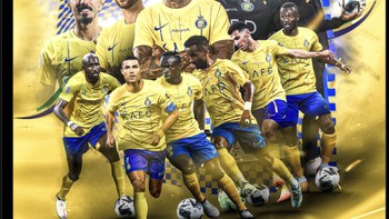 Penantian itu telah tiba, akhirnya Al Nassr juara Liga Champions Arab. Foto: Twitter
