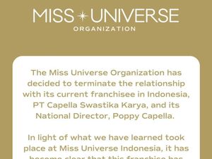 Miss Universe Organization Putus Kontrak Pemegang Lisensi Indonesia