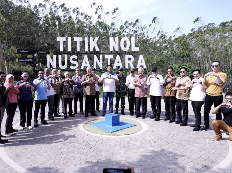 Potret Aguan cs yang Berkunjung ke IKN Nusantara Bareng Bahlil