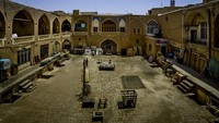 Bazaar Kashan (Bāzār-e Kāshān) terletak di pusat kota Kashan, Iran. Sentra perbelanjaan ini diperkirakan dibangun era Seljuk, sekitar abad 11-13. Foto: Getty Images