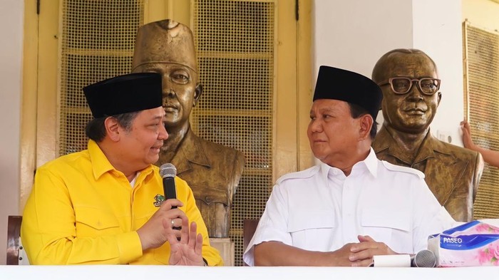 Airlangga Hartarto dan Prabowo Subianto
