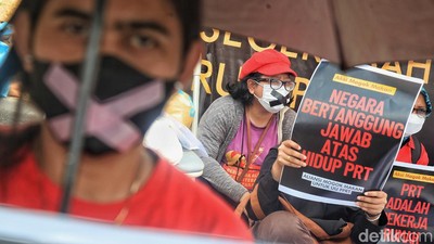 Potret Aksi Mogok Makan Tuntut Pengesahan RUU Perlindungan PRT