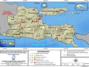 Dua Bulan Daerah di Jatim Tak Diguyur Hujan