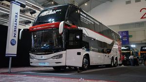 Bus Double Decker Harapan Jaya Ramaikan GIIAS 2023