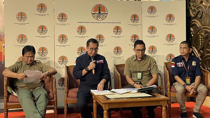 Konferensi pers KLHK (Silvia-detikcom)