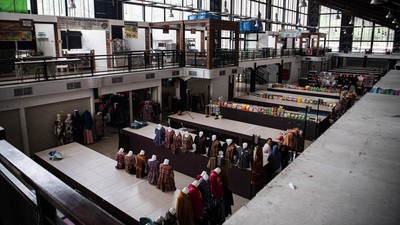Potret Sepinya Pasar Entikong Kalimantan Barat