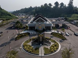 Potret Udara PLBN Entikong Terkini