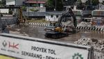 Progres Terkini Proyek Peninggi Jalan dan Jembatan Tol Semarang-Demak