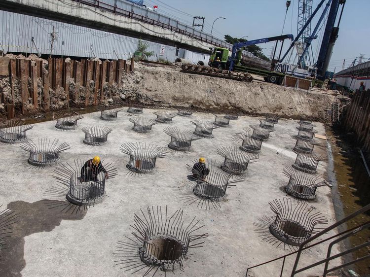 Progres Terkini Proyek Peninggi Jalan dan Jembatan Tol Semarang-Demak