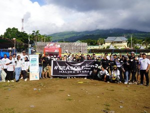 MGMaritim & Seasoldier Bersih-bersih Pantai Salero buat Jaga Kelestarian