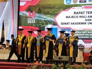 Unesa Beri Gelar Honoris Causa ke Sekjen Kemenkumham dan Dankor Brimob