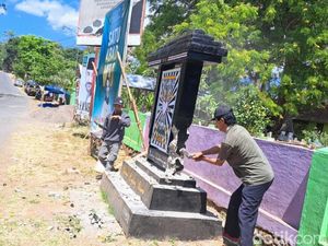 Warga PSHT di Situbondo Bongkar Sendiri Tugu Perguruan Silatnya