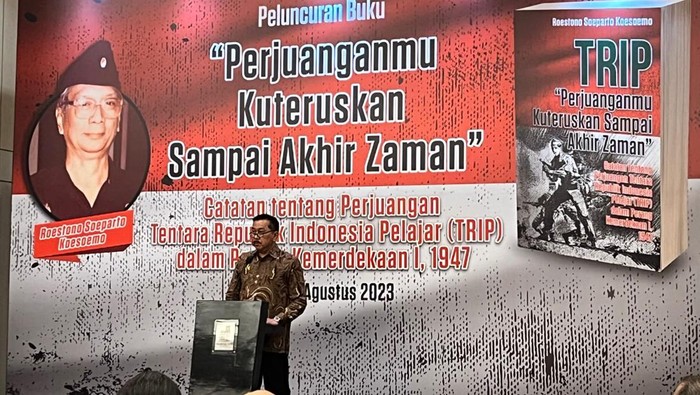 Pengurus Pusat Paguyuban Mas TRIP (Tentara Republik Indonesia Pelajar ) meluncurkan buku berjudul 