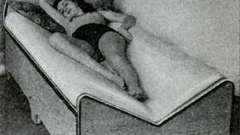 Tempat Tidur Berbentuk V Diciptakan Pada Tahun 1932, Mendukung Tubuh Secara Sempurna Di Setiap Titik Dan Dengan demikian Meningkatkan Istirahat Yang Lebih Baik Foto: Instagram/gotweird