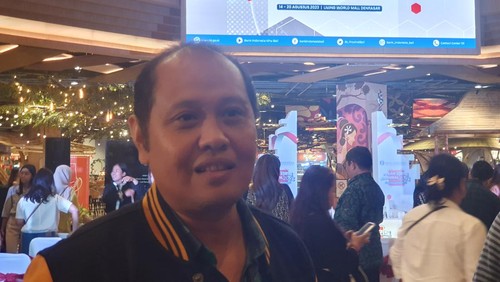 Kepala Divisi (Kadiv) Sistem Pembayaran dan Pengelolaan Uang Rupiah (SPPUR) Manajemen Intern Bank Indonesia (BI) Provinsi Bali Agus Sistyo Widjajati seusai acara Pekan QRIS Nasional 2023 di Living World Denpasar, Selasa (15/8/2023). Foto: Ronatal Siahaan.