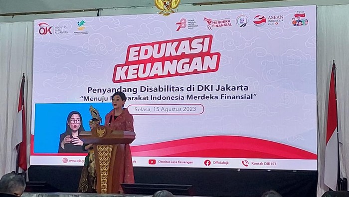 Kepala Eksekutif Pengawas Perilaku Pelaku Usaha Jasa Keuangan, Edukasi dan Pelindungan Konsumn, Friderica Widyasari Dewi.