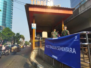 TransJakarta Bikin Halte Tendean Sementara Usai Kebakaran, Begini Kondisinya