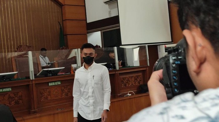 Mario Dandy usai sidang tuntutan di PN Jaksel (Wilda-detikcom)