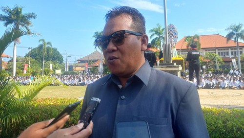 Pelaksanaan PKKMB Undiksha 2023 yang dilaksanakan di lapangan Undiksha Singaraja, mulai Selasa (15/8/2023).