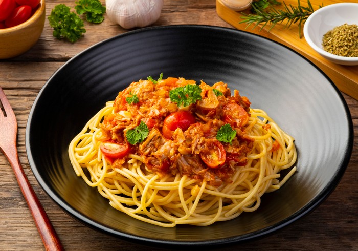 Resep Spaghetti Tuna Pedas