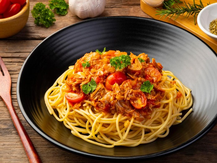 Resep Spaghetti Tuna Pedas