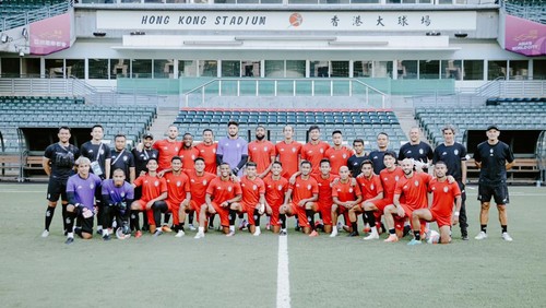 Skuad Bali United saat di Hong Kong.