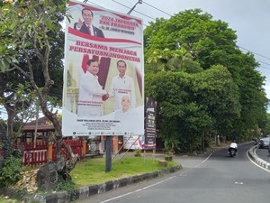 Baliho Jokowi Dukung Prabowo Bertebaran, Gerindra Bali: Sah-sah Saja