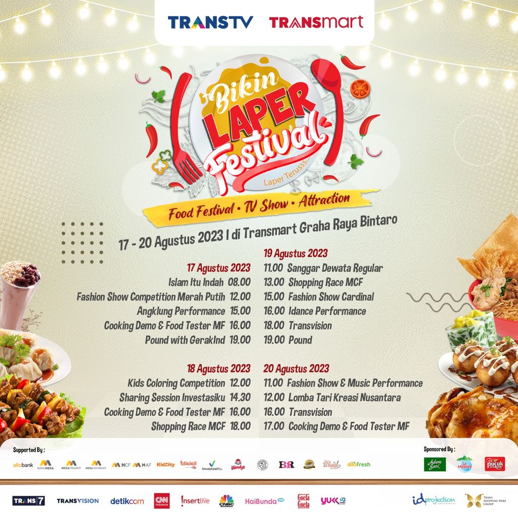 Bikin Laper Festival Kuliner