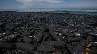 Polusi di sekitar danau ini adalah hasil dari eksploitasi minyak yang berlebihan selama beberapa dekade.  