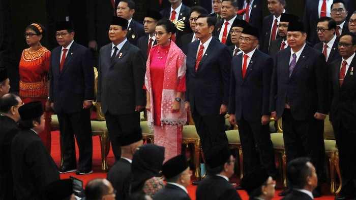 Deretan Menteri Kabinet Indonesia Maju di Sidang Tahunan MPR Sidang tahunan MPR digelar hari ini. Menteri Kabinet Indonesia Maju hadir dalam sidang yang berlangsung di gedung DPR tersebut.